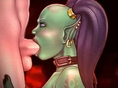 Sexy Orc blowjob 