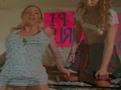 KiKi and Sabrina Dorm Room Threesome