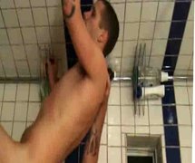 Daddy Dildo and Boy in Shower