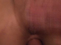 playing with her big swollen clit and assfuck