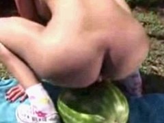 shemale fuck a watermelon
