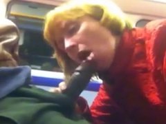 Black Cock on the Train to Putney - Pussy