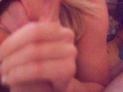 Sexy blonde blowjob and fuck