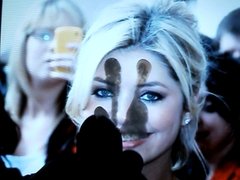 holly willoughby cum faced