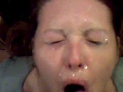 Amateur facial in hall
