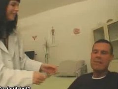 Babe Doctor Sucks On Her Patients Cock Inside The Clinic