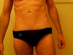 Cum through Speedo