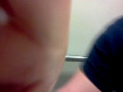 twink sucking cock in public restroom