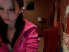 Webcam cutie in pink