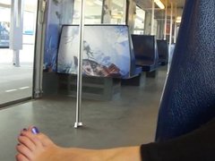 Foot Tease On The Subway