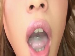 Maid swallow cum suck every drop until dry