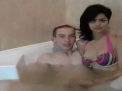 couple making sex on shower