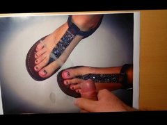 Tribute to Tiffany D sexy feet with flip flops sandals on