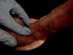 Silicone realistic 8 inch circumcised dildo test