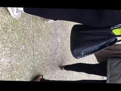 leggins ass in the street
