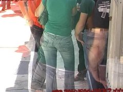 Great ass in tight jeans catched by candid cam