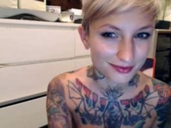 Incredible Tattooed Webcam Slut 