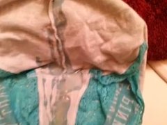 cumshot on buddy's GF pantys