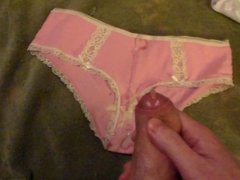 Cum on wife's panties!
