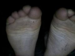 straight male feet on webcam  
