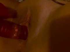 slut masturbation with rabbit vibrator