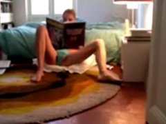 Spying my sister masturbating in bed room. Hidden cam