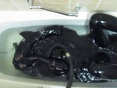 Rubber Girl In The Bath. 
