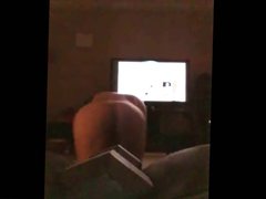 Fucking my ass with dildo while wife relaxes