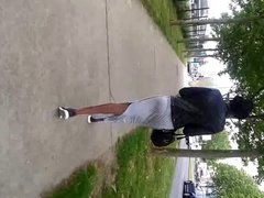 black ass on street