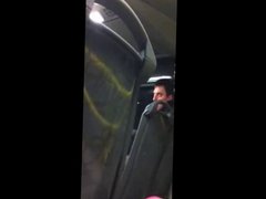guy glimpsing at cock in the bus