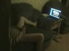 Great ! I spied my sister masturbating watching porno