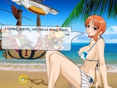 Nami sucking and fucking on boat (One Piece)