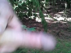 some more wanking in the forest