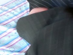 Dirty pinstripe Slut Skirt takes another Cum Load
