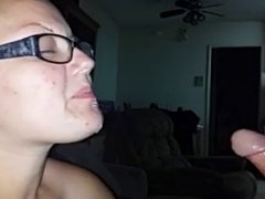 Husband films freind jerking in his Wife's mouth