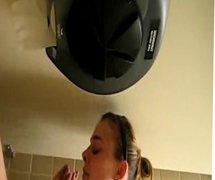 Playing With My Pussy in PUBLIC Washroom