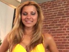 Hot blonde Hungarian slut give a great BJ DTD