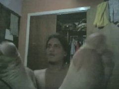 Straight guys feet on webcam #25 