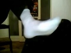 Straight guys feet on webcam #33