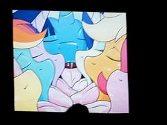 Mane 6 with Trixie Cum Tribute (request by lofomoore86)