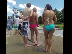 Hot girls at the waterpark