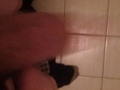 Bathroom cock play!