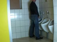 German mature woman fucked in public toilet