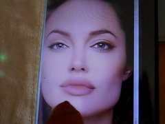 Cum Tribut for Angelina Jolie