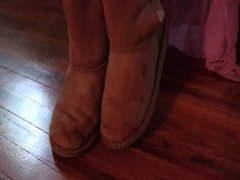 Penny's torn Ugg boots