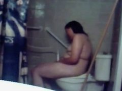 Horny Fat Chubby Teen GF masturbating in her shower