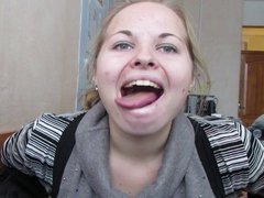 Tongue Tricks, Deepthroat, Saliva, Tonsils, Svetlana 20