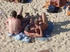 group suck at beach