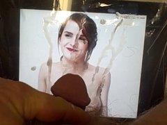 Cum Tribute to Emma Watson Pale Full Breasts
