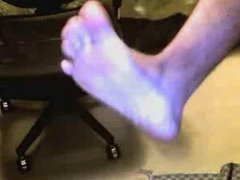 Straight guys feet on webcam #600